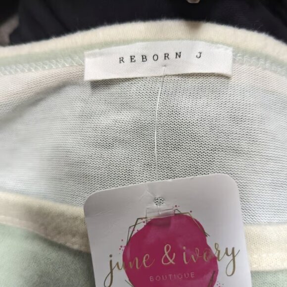 Reborn J Mint Green Striped Dress / Small - Picture 2 of 4